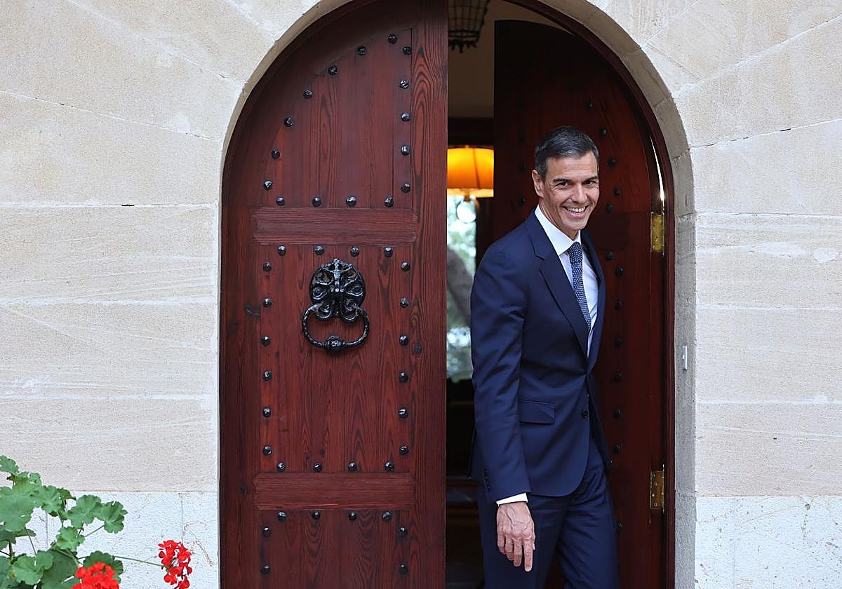 Pedro Sánchez, tras visitar al Rey en Mallorca