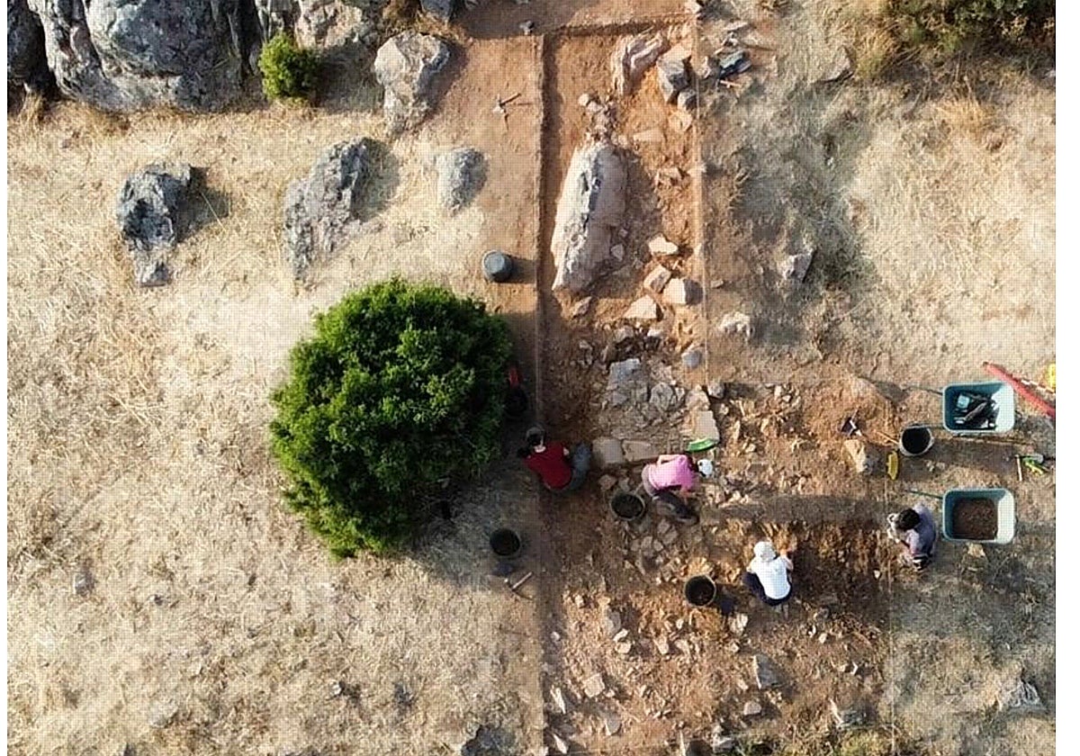 Trabajos arqueológicos en el yacimiento de 'La Chorrera'