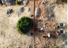 Trabajos arqueológicos en el yacimiento de 'La Chorrera'