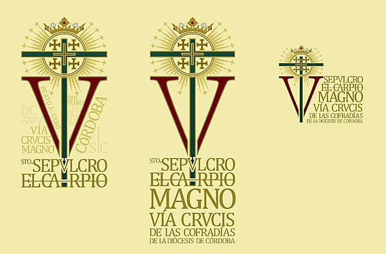 Logotipo creado por Jesús Zurita para el Sepulcro de El Carpio en el Vía Crucis Magno de Córdoba