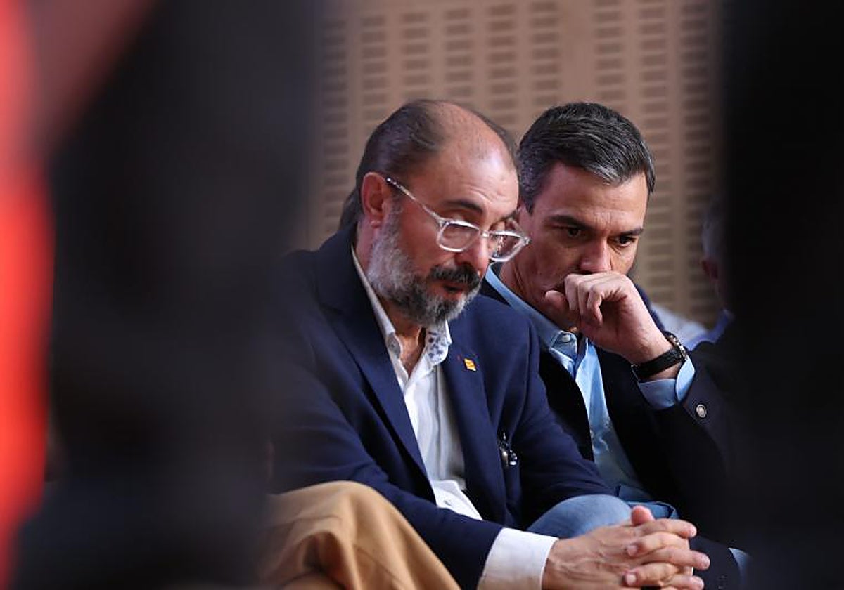 Javier Lambán y Pedro Sánchez en 2022