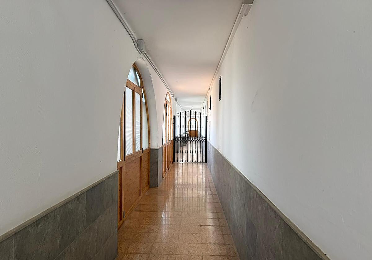 Imagen de los pasillos del centro Tindaya