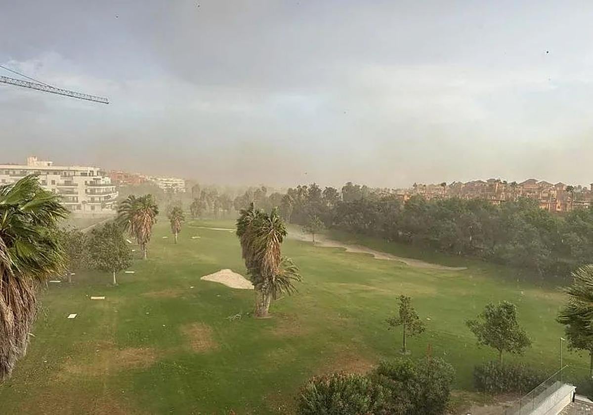 El reventón térmico provocó vientod huracanados