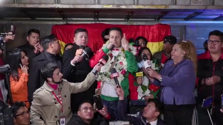 Candidato vicepresidencial Lara dice que Bolivia está cansada de "los mismos de siempre"