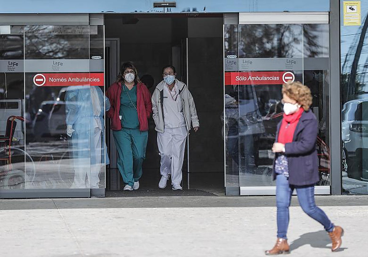Imagen de archivo de las Urgencias del Hospital La Fe de Valencia durante la pandemia del Covid-19
