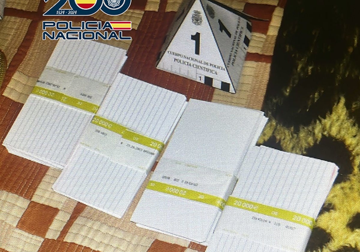 Imagen de los recortes de papel que utilizaron para sustituir el dinero