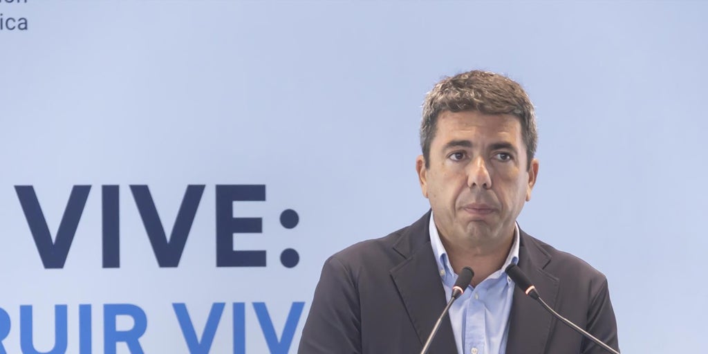 Mazón se opone a la quita de la deuda del Gobierno por su «diseño al gusto» de los «separatistas catalanes»