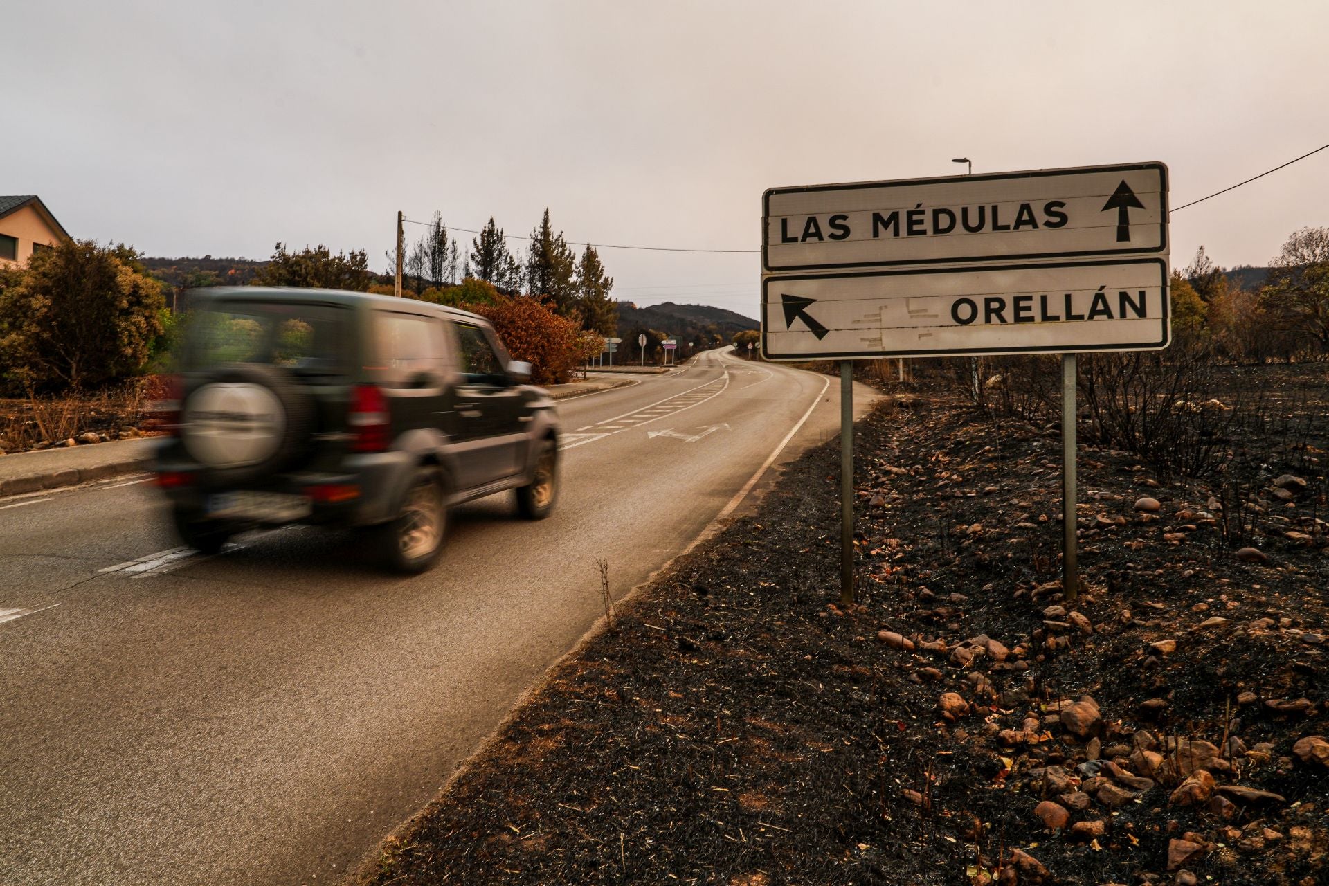 Las imágenes del rastro del fuego en Castilla y León