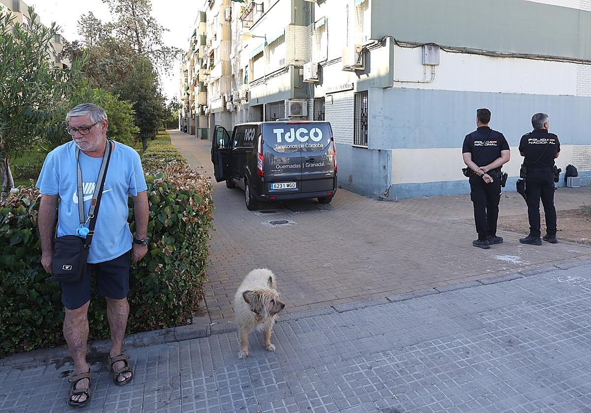 Agentes de Policía Nacional en el Parque Figueroa tras un suicidio