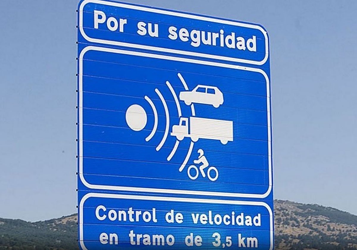 Imagen de archivo de un control de velocidad de tramo