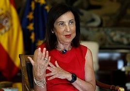 Margarita Robles comparece  ante la Comisión de Defensa en el Senado por los incendios