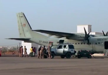 Un avión militar mauritano aterriza en un aeródromo sin control policial en Soria