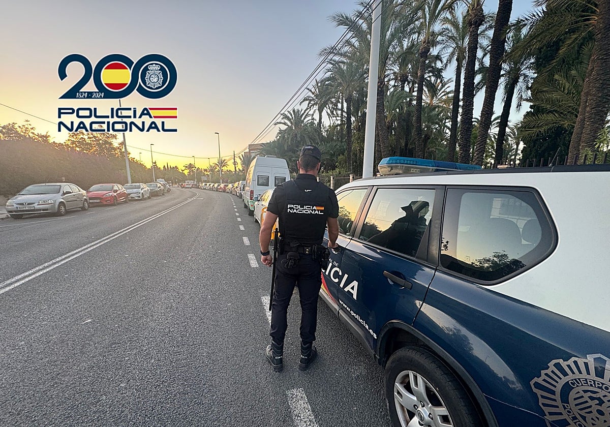 Imagen de archivo de un agente de Policía Nacional en Elche