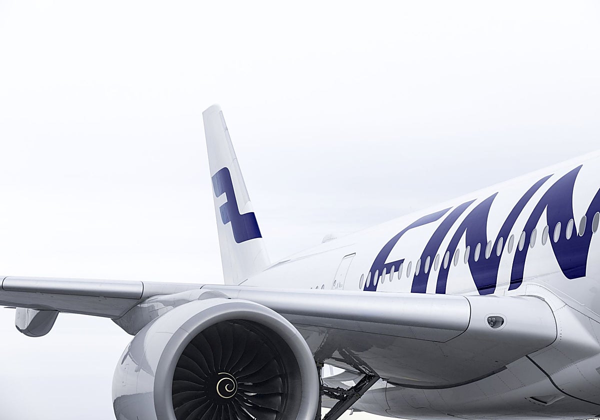 Imagen de recurso de un avión de la aerolínea finesa Finnair