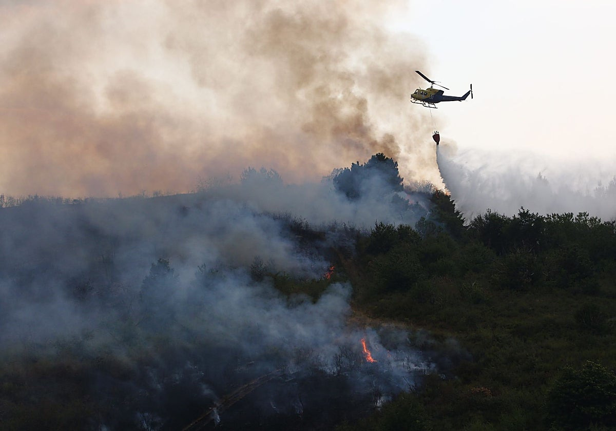 El incendio en Molinaseca
