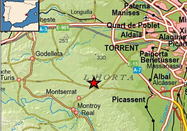 Un terremoto de magnitud 2,5 sacude de madrugada un pueblo a 25 kilómetros de Valencia
