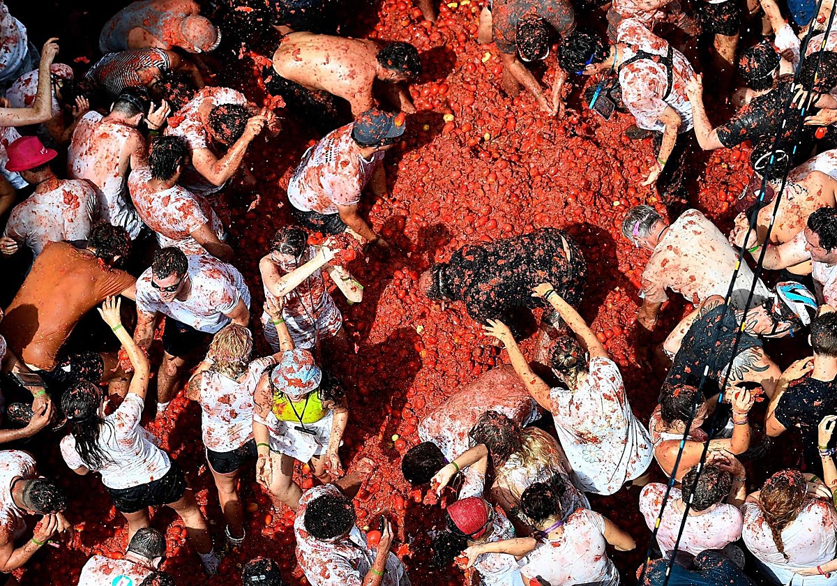 Imagen de la Tomatina 2025