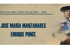 À Punt recupera corridas de toros históricas cada domingo con el mano a mano entre Manzanares y Enrique Ponce de 1996