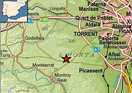 El municipio valenciano de Montserrat registra su tercer terremoto en dos días, de magnitud 1,8