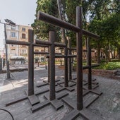 Las Cruces de Rando en los jardines de la Catedral de Málaga