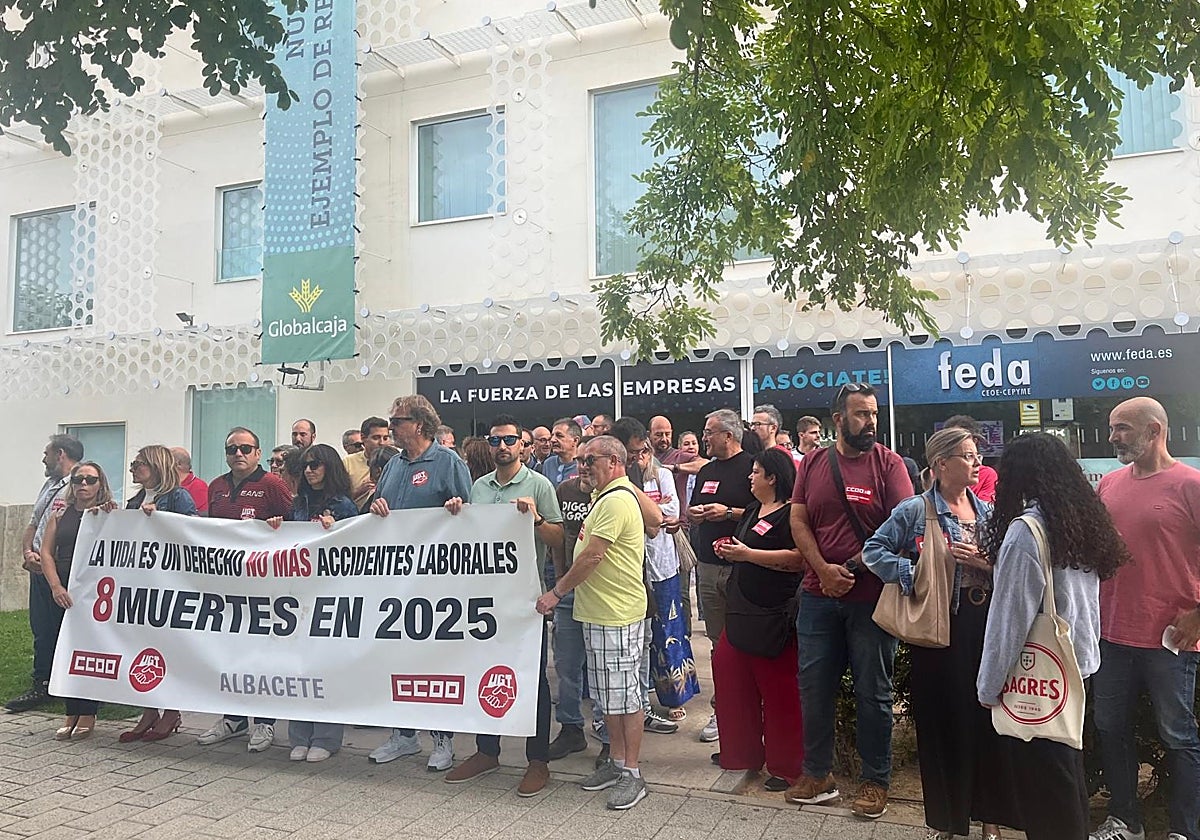 Concentración celebrada este viernes en Albacete