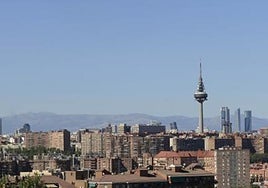 Ese azul sobre Madrid