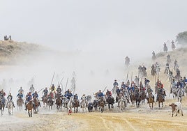 Primer encierro de las fiestas de Cuéllar: tensión y buenas carreras