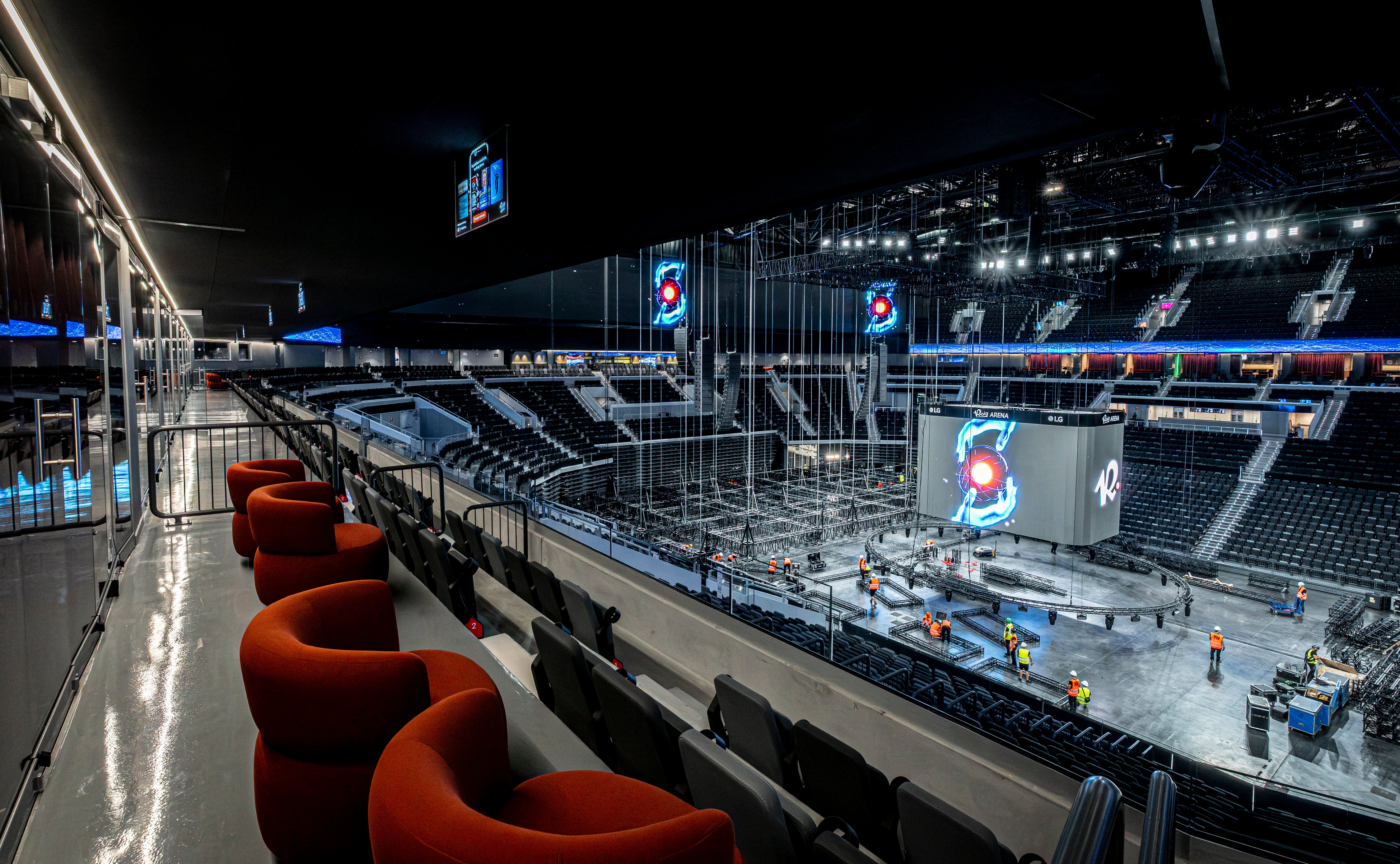 Algunos de los asientos más destacados de la grada.