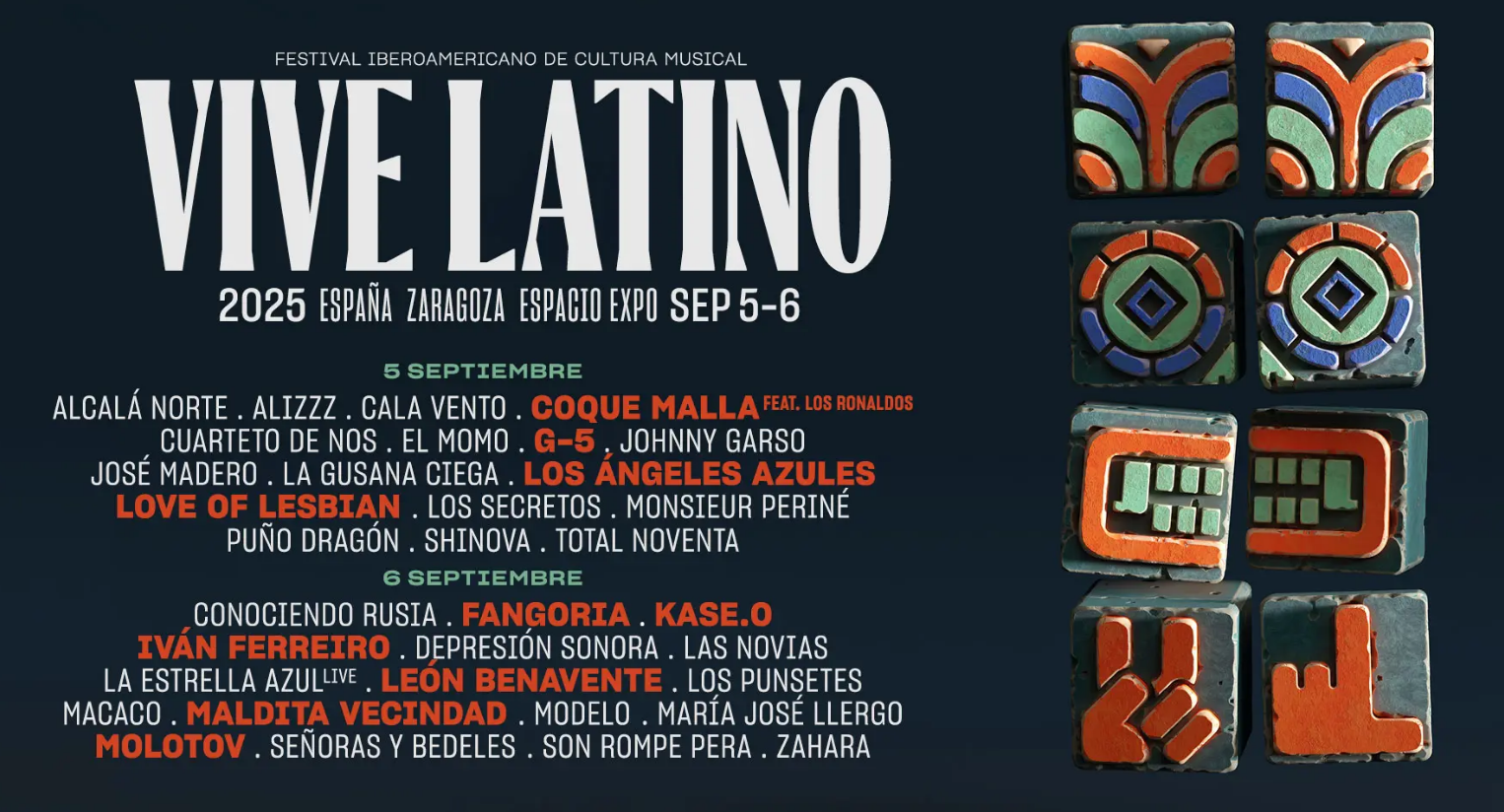 Cartel del festival Vive Latino 2025