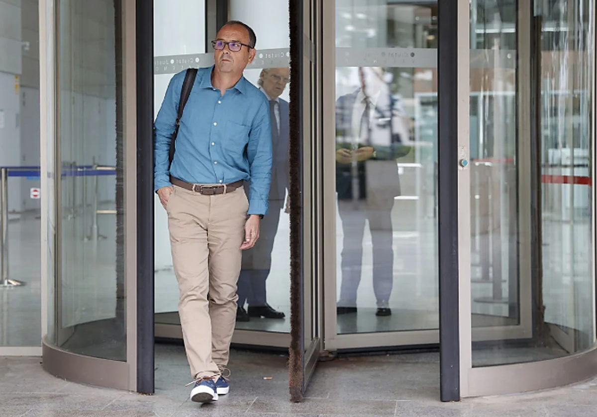 Imagen del jefe de Cimatología de Aemet en la Comunidad Valenciana, José Ángel Núñez, en los juzgados