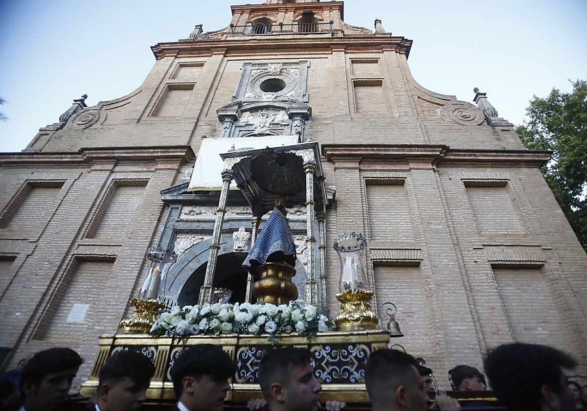 Nuestra Señora de la Fuensanta, el día de su traslado a su Catedral, en 2024