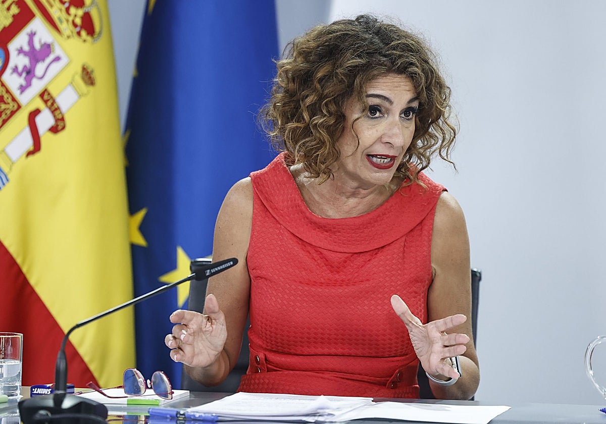 María Jesús Montero, tras el Consejo de Ministros.