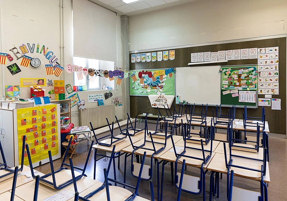 Imagen de archivo tomada en un colegio de Valencia