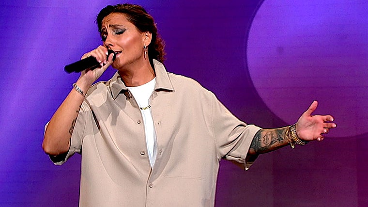 Marrisol Bizchoco, durante su actuación en el programa 'Gente Maravillosa'