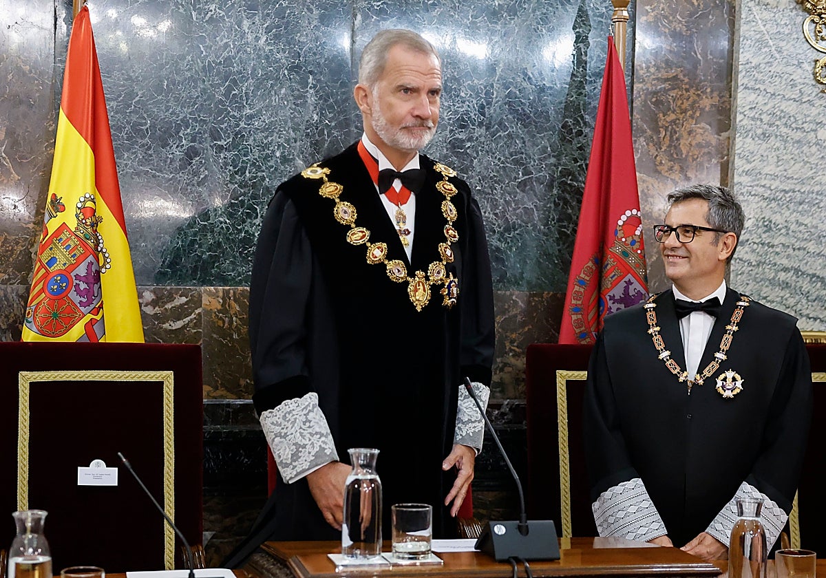 El Rey preside el acto de apertura del Año Judicial.