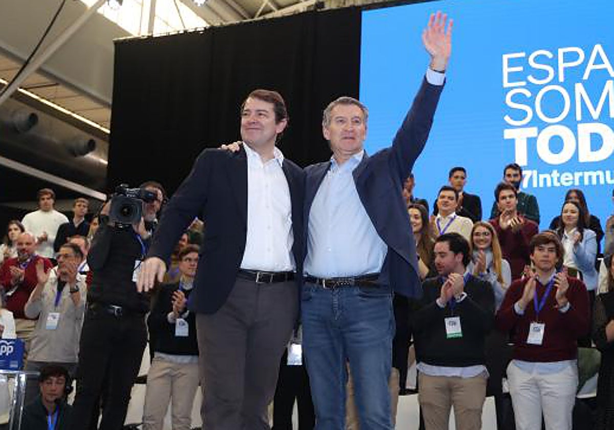 Alberto Núñez Feijóo con Alfonso Fernández Mañueco