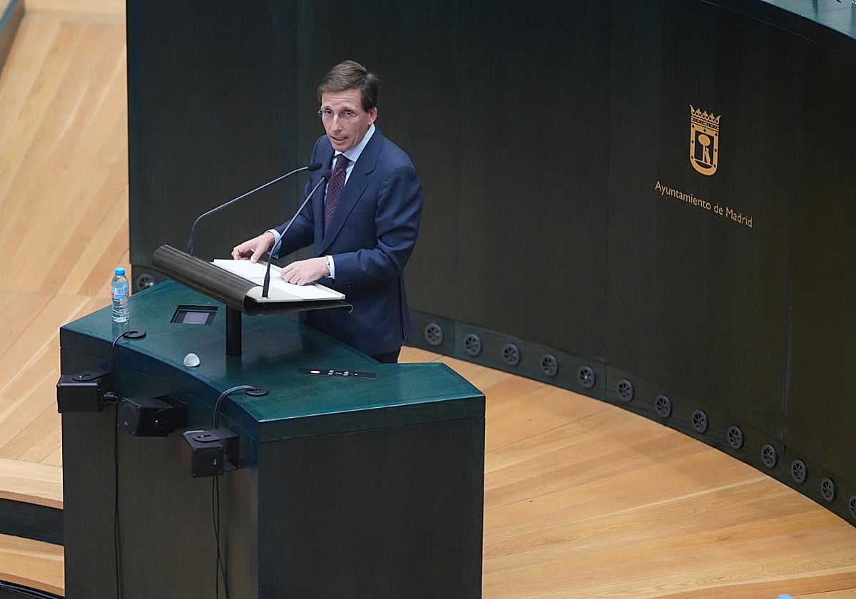 Almeida, durante el Debate del Estado de la Ciudad