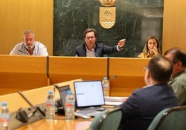 El alcalde de El Ejido, Francisco Góngora, durante la sesión plenaria de este martes