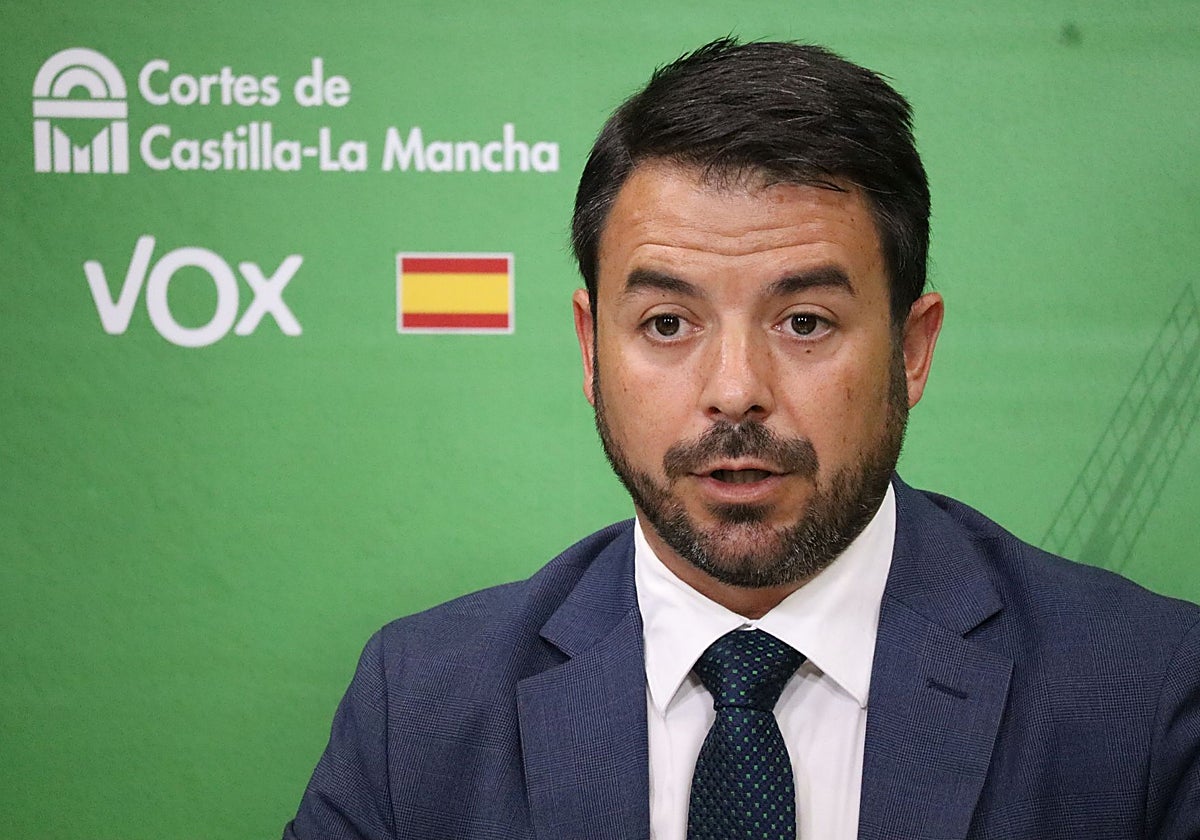 Iván Sánchez, portavoz de Vox en las Cortes de Castilla-La Mancha