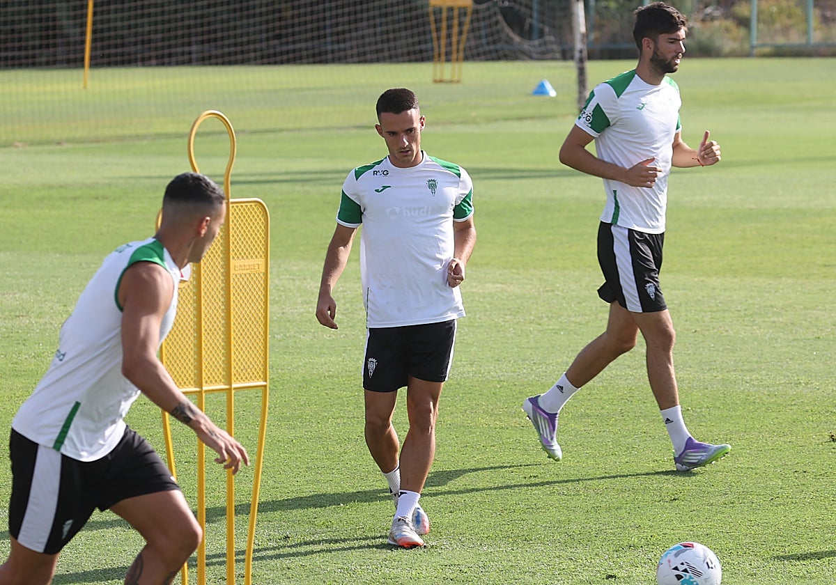 Diego Bri entrenando con el Córdoba CF