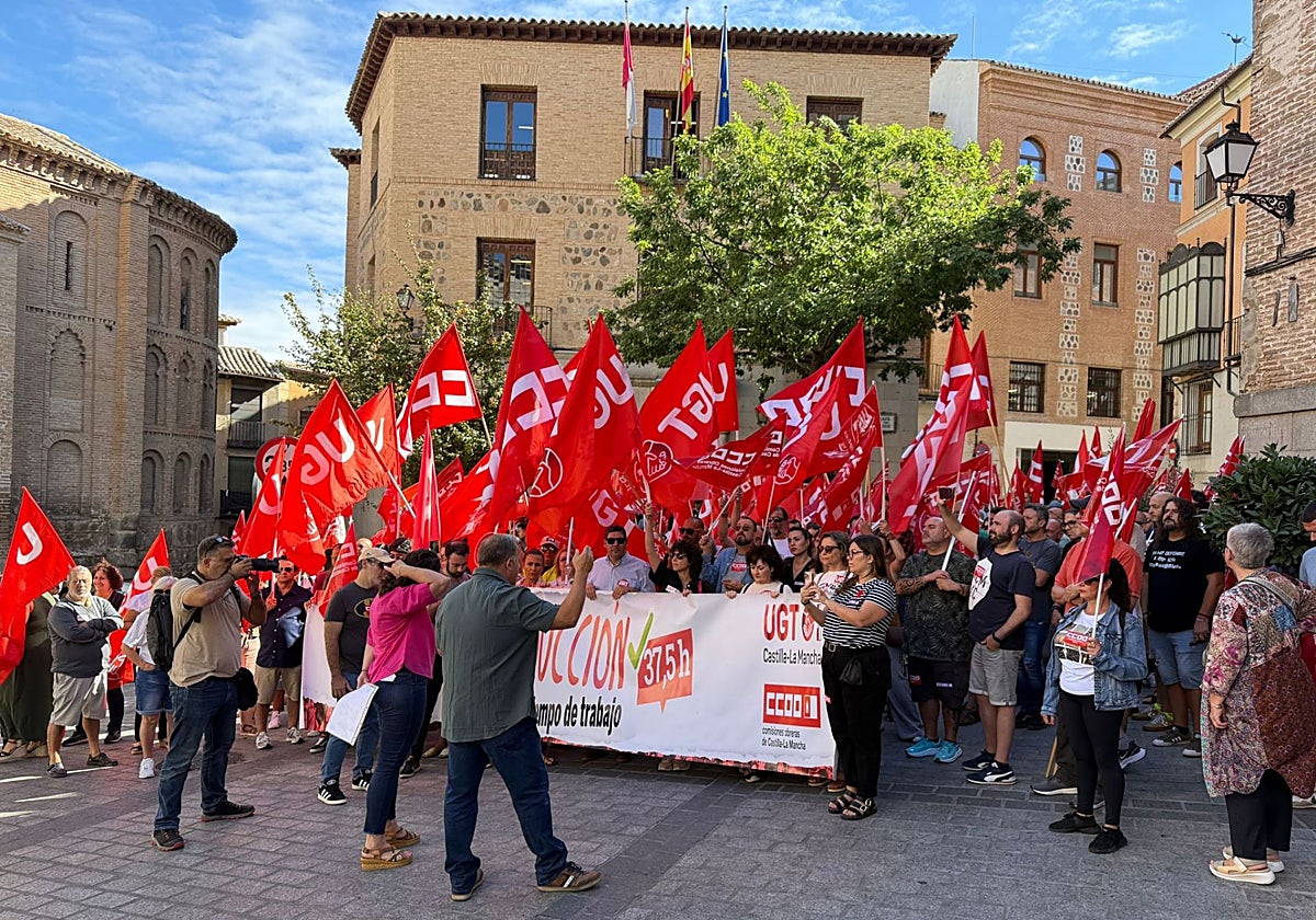 Concentración de UGT y CCOO este miércoles en Toledo