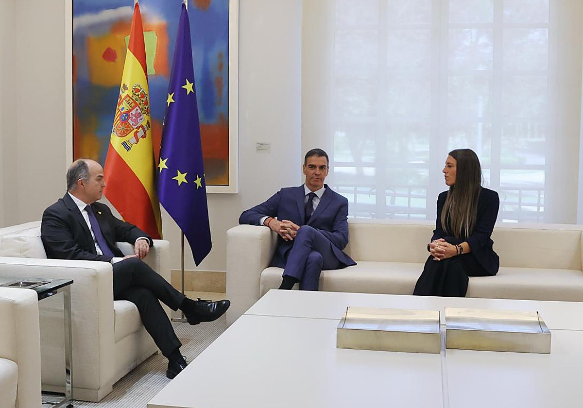 Sánchez reunido con Turull y Nogueras en Moncloa hace unas semanas