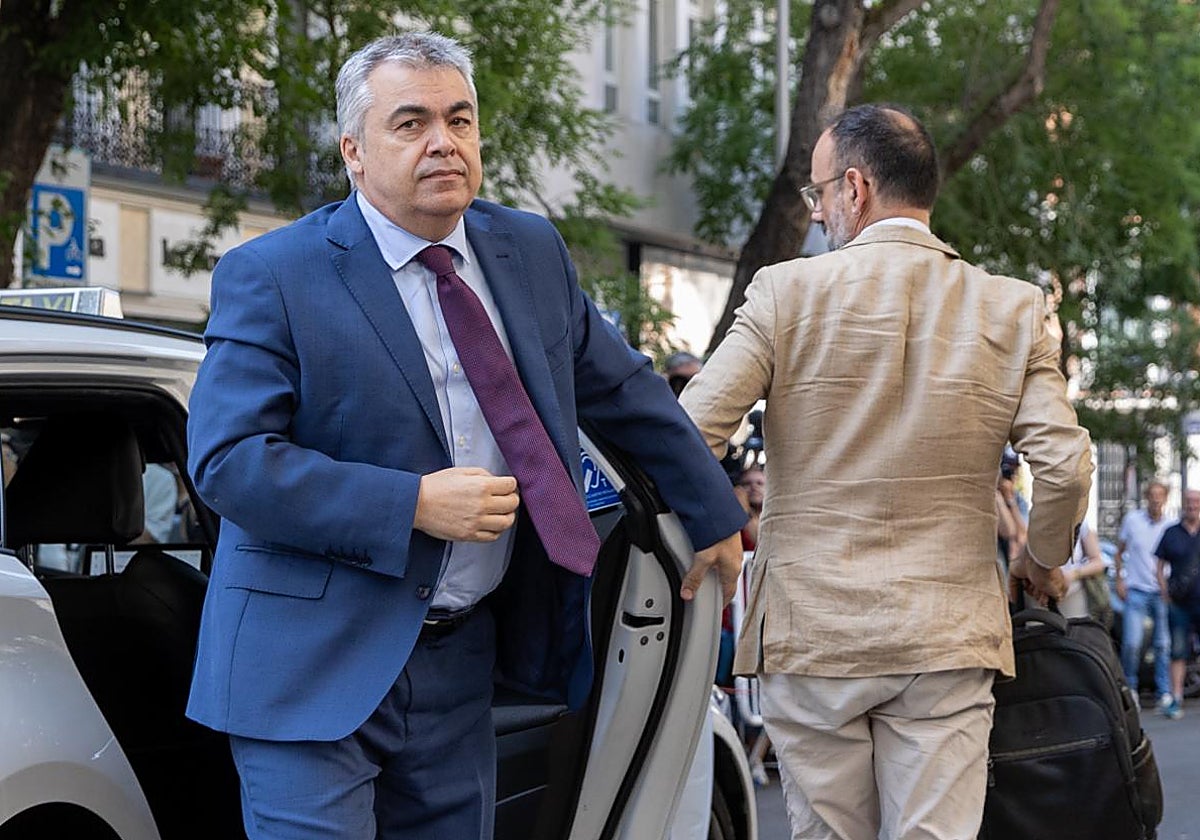 Cerdán, a su llegada al Supremo antes de ser enviado a prisión provisional