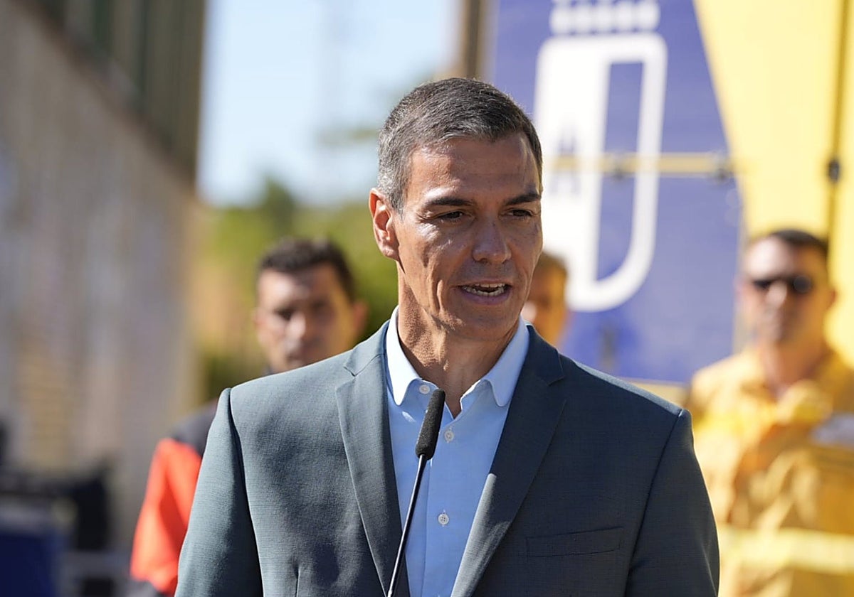 Pedro Sánchez este jueves en el IES Fernando Zóbel de Cuenca