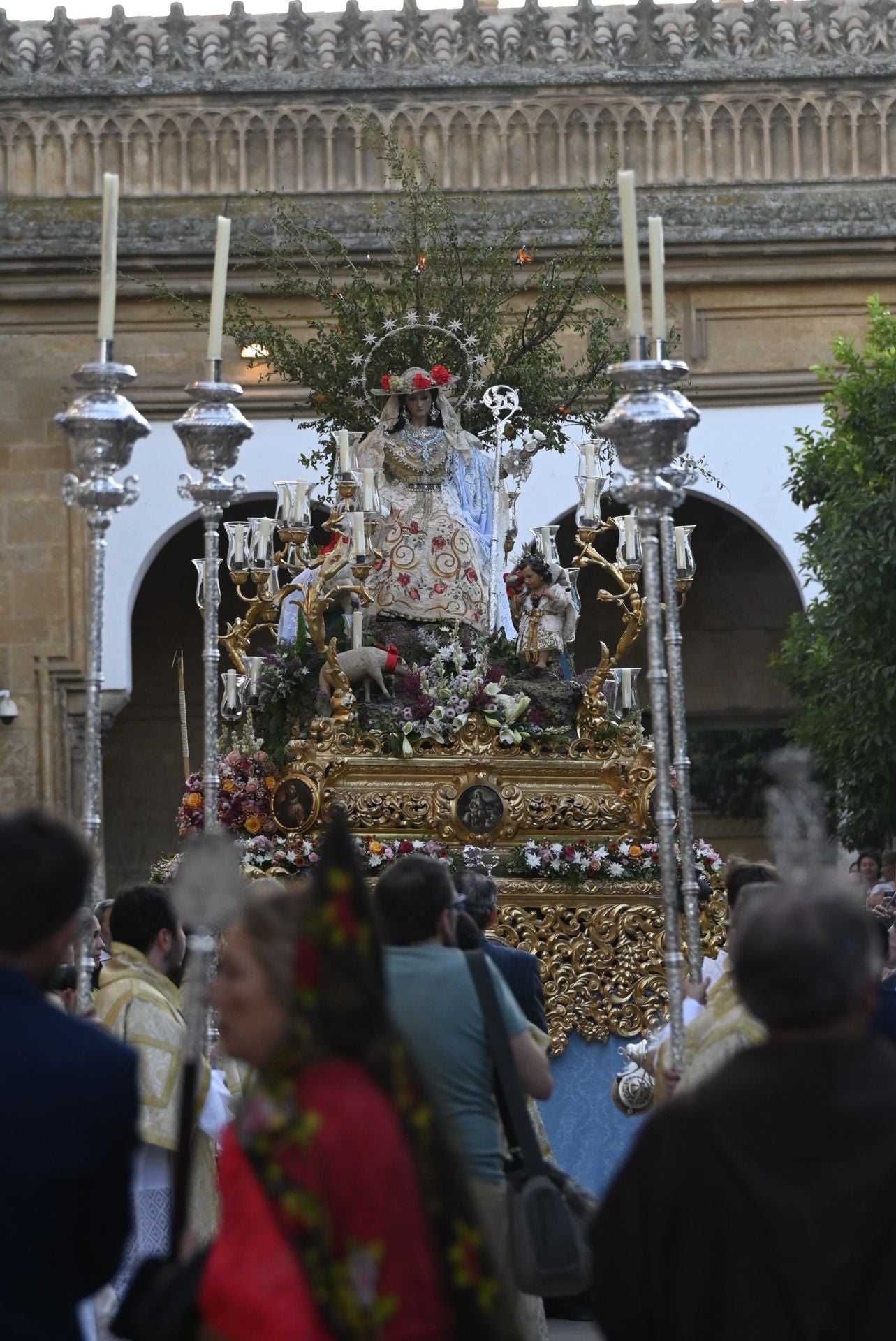 La procesión triunfal de la Divina Pastora desde la Catedral de Córdoba, en imágenes