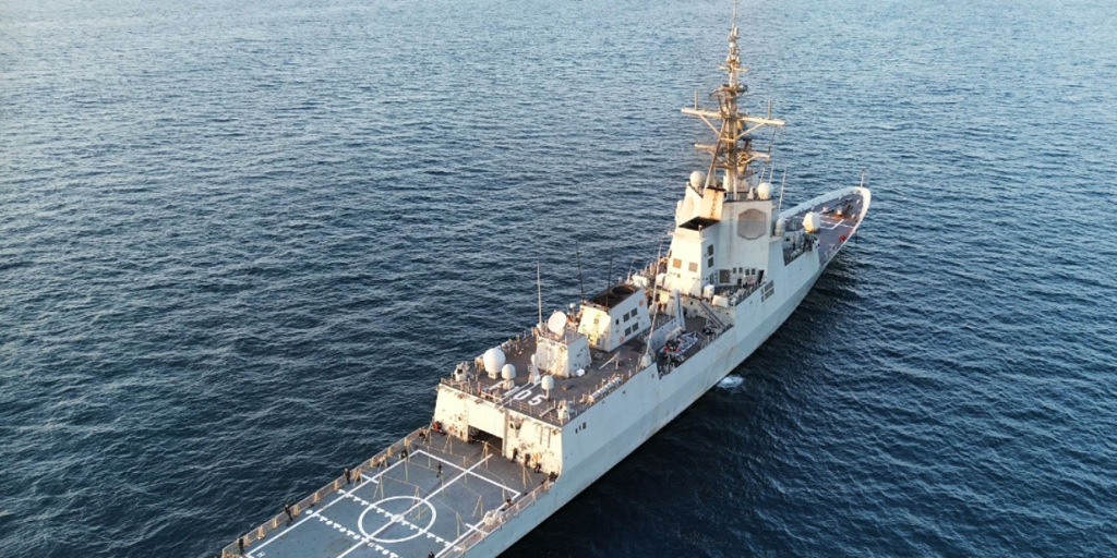 La fragata Cristóbal Colón recala por primera vez en Canarias para la activación Eagle Eye
