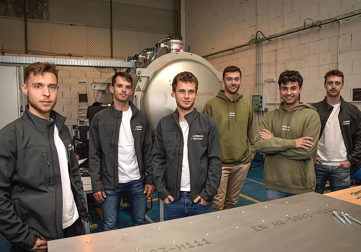 Fundadores de la startup gallega Kreios Space