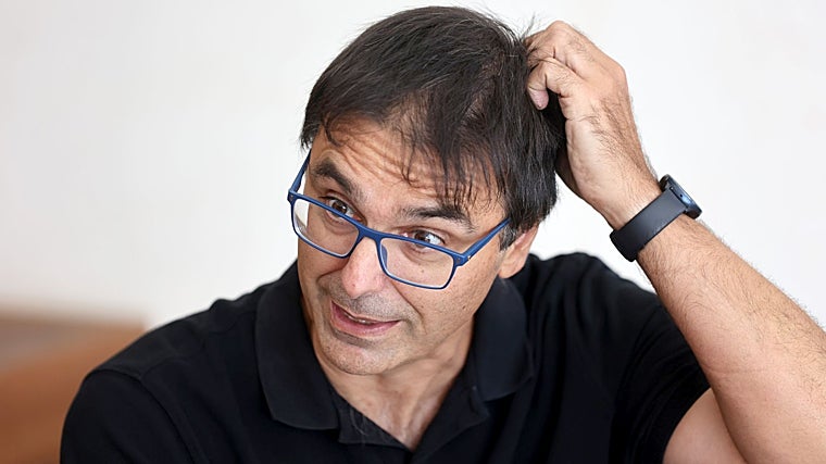 Pablo García Casado, en un momento de la entrevista