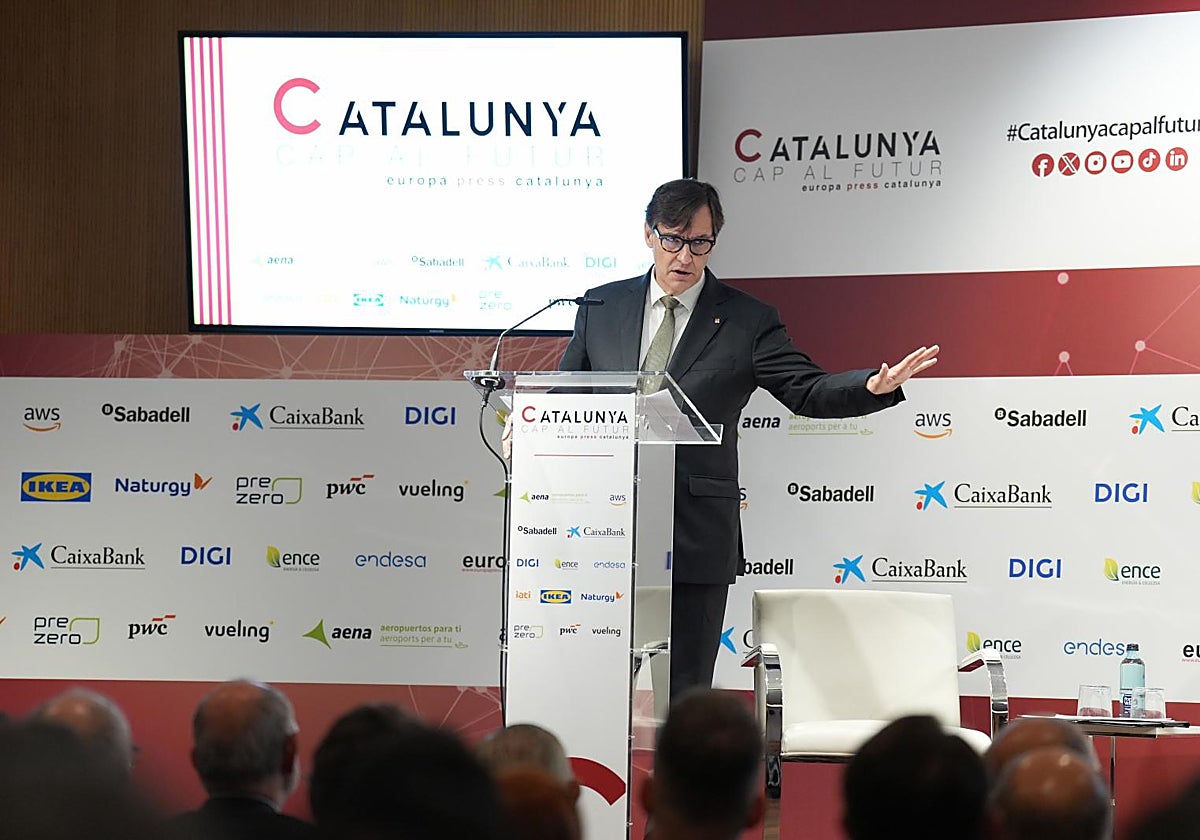 Salvador Illa, en el foro organizado por Europa Press en Barcelona