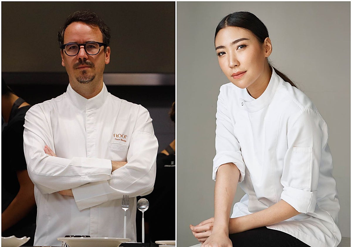 Los famosos cocineros Paco Morales y Pichaya Soontornyanakij